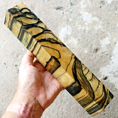 Black & White Ebony Turning Blanks Woodworking Exotic Wood 47 X 290 X 48mm. #926 - Image 1 of 4