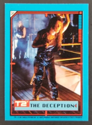 T2 Terminator 1991 Deception Topps Sticker Card #34 (NM) - Image 1 of 2