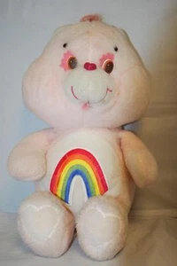 Vintage 16" Cheer Bear CareBear 1980s American Greetings Doll Care Bears Rainbow - Picture 1 of 1