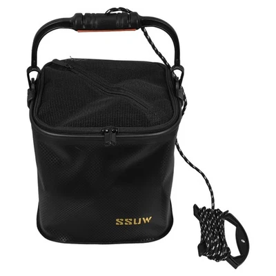  Faltbare Angeln Eimer Tragbare Angeln Wasser Eimer Köder Eimer Für Wandern - Bild 1 von 4