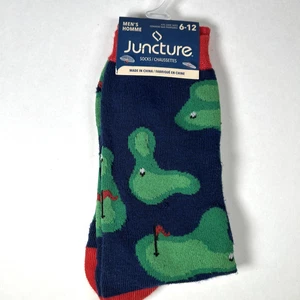 Juncture Men's Fashion Socks with Golf Greens size 6-12 - Picture 1 of 2