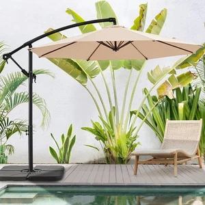 WUFF 10ft Patio Offset Umbrella Cantilever Umbrella Hanging Market Umbrella O... - Picture 1 of 7