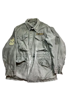 VTG US Army Mens Green Vietnam Era 70s Military Field Jacket Size Medium - Picture 1 of 9