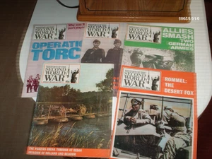 1970s HISTORY OF THE SECOND WORLD WAR MAGAZINES LOT OF 5 #'s 5 13 41 70 83 - Picture 1 of 1
