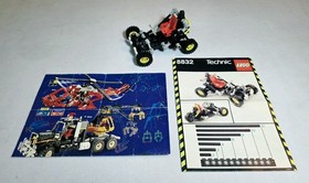 LEGO 8832 Roadster (1988, 100% Complete W/ Manual  and Technic Promo Booklet)
