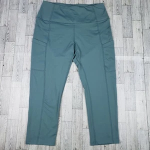 Apana Damen Activewear Leggings Cropped Blau Grün Capri Größe L - Bild 1 von 8
