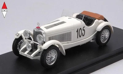 1/43 RIO MERCEDES BENZ SSK SPIDER N105 MILLE MIGLIA 1931 F.MAINO-E.STRAZZA WHITE - Immagine 1 di 3