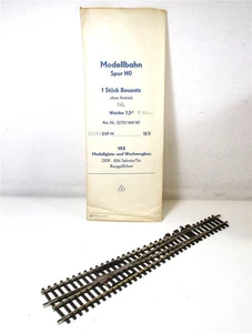 Pilz/VEB Modellgleis H0 5270/414/40 Weiche lks. 7,5° o. Antrieb OVP (Z168-01h) - Bild 1 von 1