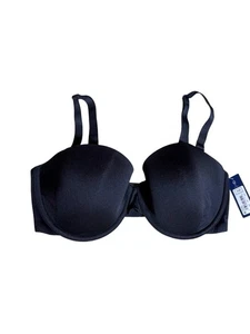 GapBody schwarzer BH, Everyday Multiway, glatt, abnehmbare Träger, 32DD, neu mit Etikett - Bild 1 von 14