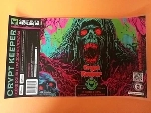 Etikett. Can'Alu: CRYPT KEEPER - GAME OVER Brewing Co / Toulouse - FRANKREICH - Bild 1 von 1