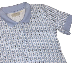 Camisa polo para mujer Anthropologie Maeve azul claro mariposa talla mediana golf” - Imagen 1 de 11