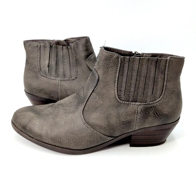 Mujer Kim Rogers Pacie Botines con Cremallera al Tobillo Marrón Taupe Talla 7 1/2 Foto 1 de 4