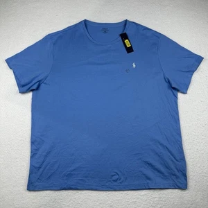 Polo Ralph Lauren Rundhals T-Shirt Herren 2XL Kurzarm Preppy Dadcore Blau - Bild 1 von 9