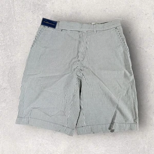 Polo Ralph Lauren Shorts Mens 32 Black Seersucker Chino Bradbury Classic Fit NWT - Picture 1 of 13