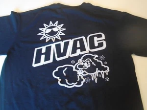 Polaris respect the trade hvac black T-Shirt Size m sun adult medium somestains - Picture 1 of 8