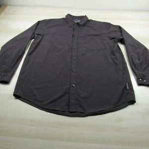 Exofficio Shirt Mens Extra Large Gray Purple Plaid Vented Button Up Outdoor - Picture 1 of 16