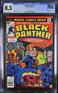 Black Panther #1 CGC 8.5 (Marvel, Januar 1977) weiße Seiten schön - Bild 1 von 3
