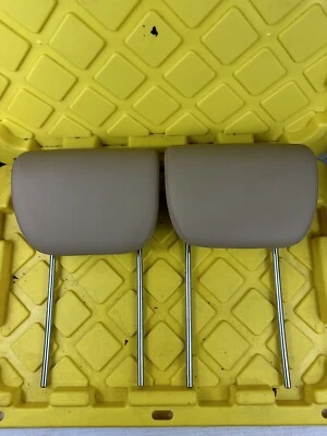 2007-2011 MERCEDES BENZ GL450 BANCO TRASEIRO 3ª fileira terceiro conjunto de encosto de cabeça bege fabricante de equipamento original - Imagem 1 de 4