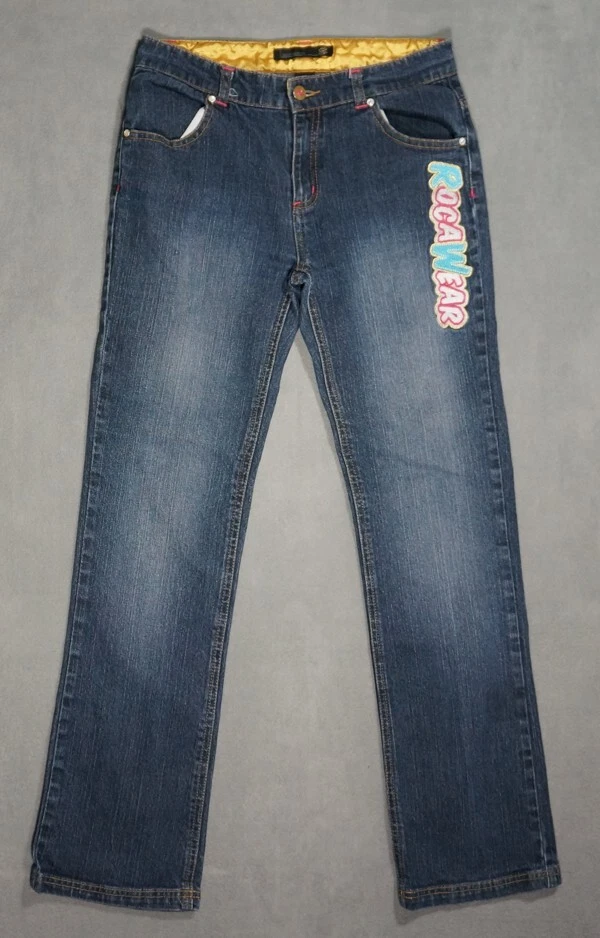 SJ10418 **ROCA WEAR** STRAIGHT LEG WOMENS JEANS sz16 - Изображение 1 из 4