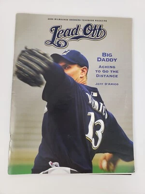 2000 Milwaukee Brewers Yearbook Magazine LEAD OFF - Jeff D Amico - Image 1 of 3