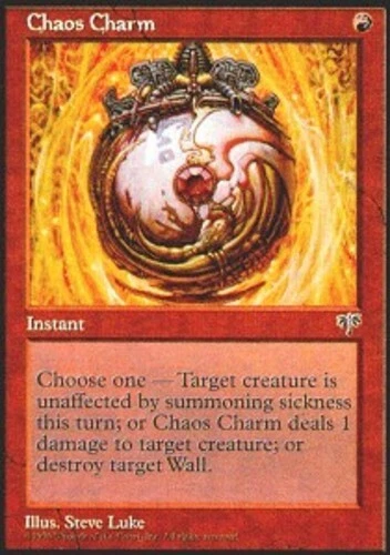 4 Chaos Charm ~ Lightly Played Mirage 4x x4 Playset MTG Magic Red Card UltimateM - Image 1 of 1