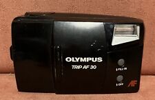 Olympus Trip AF30 35mm Film Point And Shoot Compact Camera Black Battery Tested