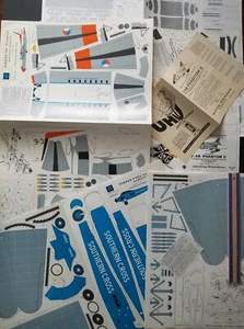 Lote de Modelo de Tarjeta de Avión de Papel De Colección/3 f-4b Phantom Fokker Troopship +1 más - Imagen 1 de 10
