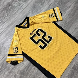 Camiseta deportiva Reebok Pittsburgh Steelers #52 negra amarilla para niños jóvenes mediana 10-12 - Imagen 1 de 8