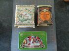 3 Collectable Tea 7 Cookie Tins