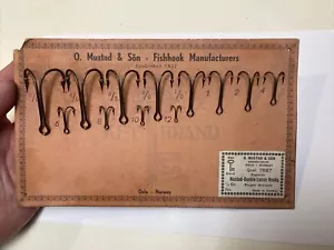 O. Mustad & Sön Sample Display Hooks Oslo Norway - Picture 1 of 2
