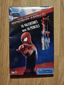 Amazing Spiderman 2 valentine cards RARE UNOPENED - Picture 1 of 1