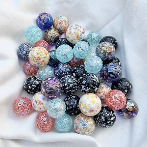 TEXTURED MIX - 25 Beautiful Glass Marbles with Speckled Effect - 14mm / 16mm - Picture 1 of 1