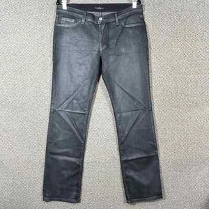 David Kahn Jeans Womens Size 31 Black Gray Denim Straight Leg Casual USA - Picture 1 of 11