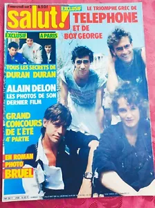 MAGAZINE SALUT ! 258 1985 TELEPHONE DURAN DURAN BRUEL ALAIN DELON DEPECHE MODE - Imagen 1 de 9