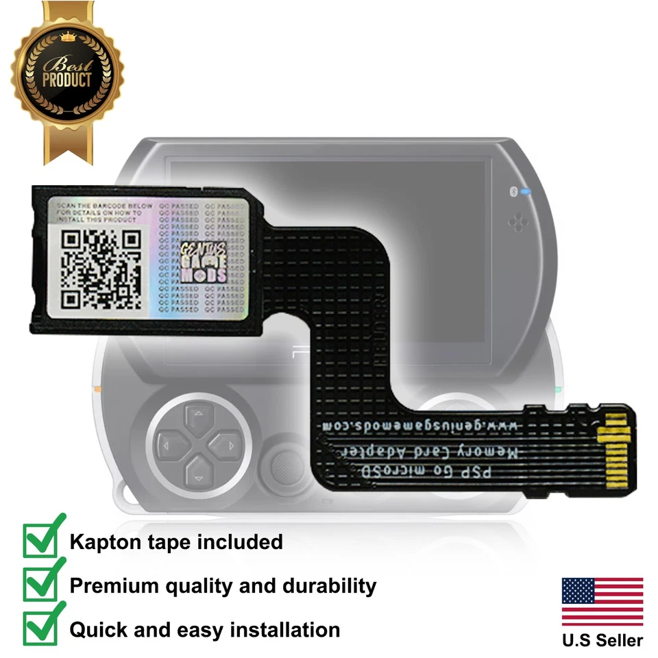 Micro SD Memory Card Adapter for the PSP Go - Image 1 of 2