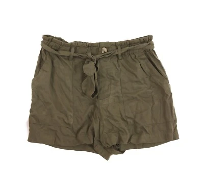 Mimi Chica Juniors Shorts Size M Tie Front Pockets Olive Green Casual NEW B12 - Image 1 of 2