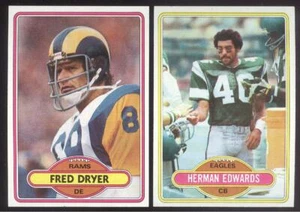 BUY 1, GET 1 FREE 1980 TOPPS FOOTBALL YOU PICK #201 - #400  NMMT * FREE SHIP * - Picture 1 of 1