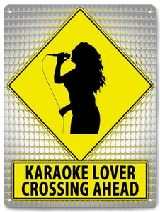 KARAOKE funny metal street sign female version great gift for singer you know - Picture 1 of 2