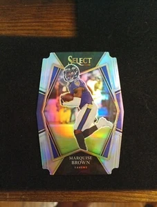 2021 Panini Select #105 Marquise Brown Silver Prizm Die Cut Baltimore Ravens - Picture 1 of 3