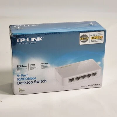 TP-Link 5 Port Fast Ethernet Switch | Desktop Ethernet Splitter | Ethernet Hub | - Image 1 of 4