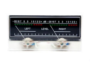 1pc SD-319 Dual Panel VU Meter 500uA 680Ω 100x50mm + 12V Bulb SD FlashStar - Picture 1 of 8