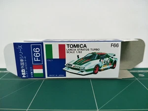 REPRODUCTION BOX for Tomica Blue Box No.F66 Lancia Stratos Turbo - Picture 1 of 10