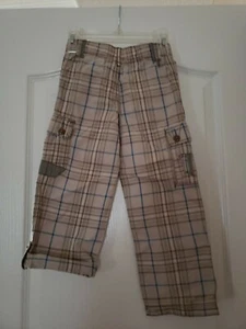 Genuine Kids By Osh Kosh Boys Plaid Khaki Knickers Cropped Pants Size 4T NWOT - Picture 1 of 6