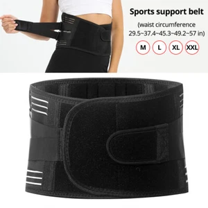 Adjustable Lower Back Brace Lumbar Support Waist Belt for Men Women Pain Relief - Picture 1 of 22