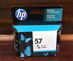 New Unopened HP 57 C6657AN Tri-Color Inkjet Print Cartridge, May 2018 - Picture 1 of 3