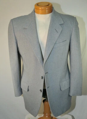 Abrigo Deportivo Oxxford Clothes Neiman Marcus Talla 41R Lana 2 Botones Gris Hecho en EE. UU. Foto 1 de 4