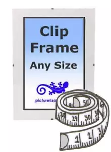 Clip Frame - Any Size Custom Made from 40x40" to 48x48" - Frameless Clip Frame - Picture 1 of 2