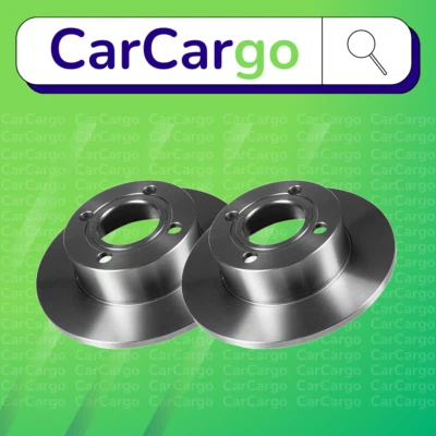 Premium Solid Rear Brake Discs Pair For Audi 80 1.6 1990-1994 245 mm - Image 1 of 4