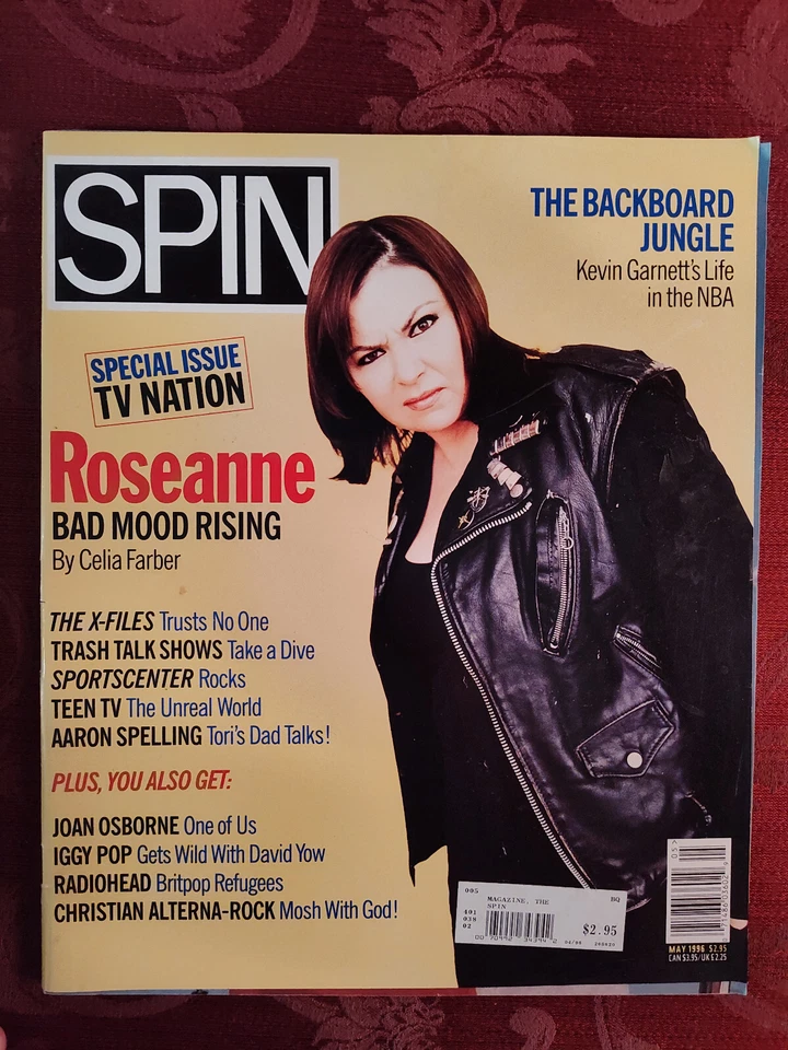 Rare SPIN music Magazine May 1996 90s TV ROSEANNE Aaron Spelling X-Files - Image 1 of 2