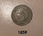 1859 Indian Head Cent - First Year - As Shown! (#871)